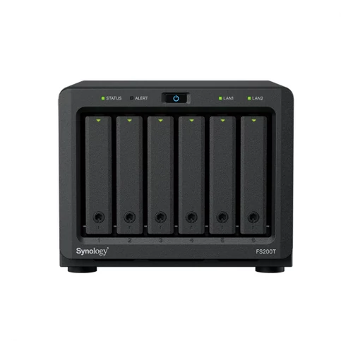 SYNOLOGY NAS 6 fiókosFS200T Intel Celeron J4125 4x2,7GHz, 4GB DDR4, 1x1GbE, 1x2,5GbE Synology