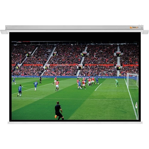 FUNSCREEN 102" (16:10) PREMIUM PLUS motoros Vetítővászon (álmennyezeti, Méret: 231x143 cm, Látható méret: 221x138 cm) Funscreen