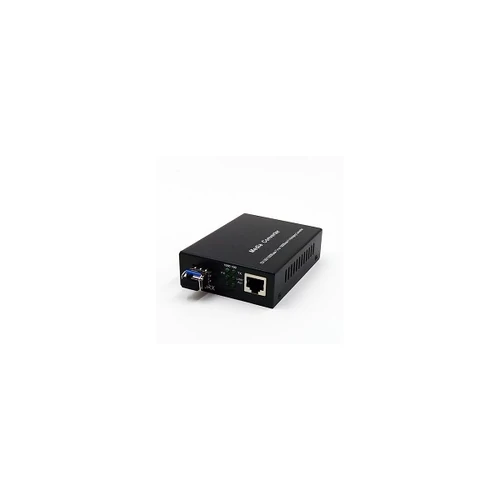 LINKEASY média konverter 10 / 100M / 1G / 2.5G / 5G / 10GBase-T + 1x10GE SFP+ (SFP+ modul nélkül), külső 5V PSU GIGALIGHT