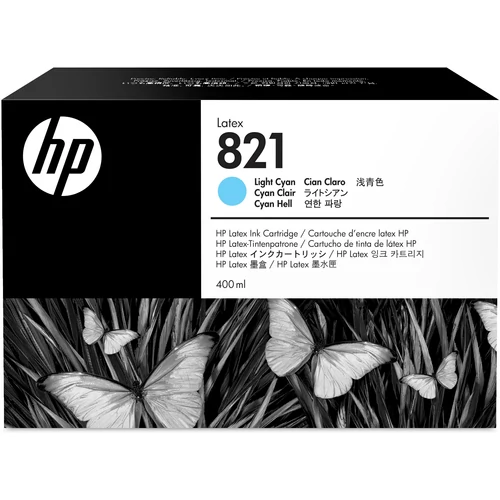 HP 821 400-ML LIGHT CYAN LATEX INK CARTRIDGE