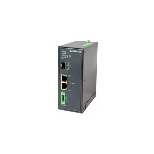 RAISECOM L2 DIN sínes menedzselhető ipari switch, 1xFE / GE SFP + 2xGE RJ45, 1x12 / 24VDC RAISECOM