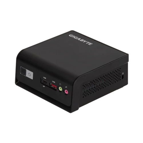 GIGABYTE PC BRIX, Intel N-series N150 3.6GHz, HDMI, 2xDisplayport, LAN, WIFI, BT, 2.5" HDD hely, 3xUSB Gigabyte