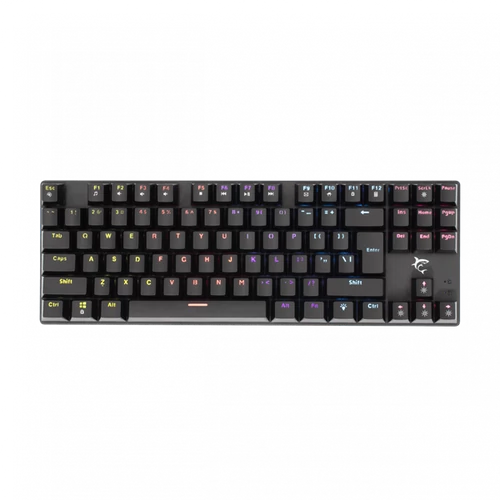 WHITE SHARK COMMANDOS mechanikus (blue switch) gamer billentyűzet (angol), fekete White Shark