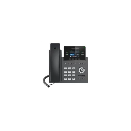 GRANDSTREAM IP telefon, GRP2612P, 2-line Carrier-grade, HD színes LCD kijelző, POE