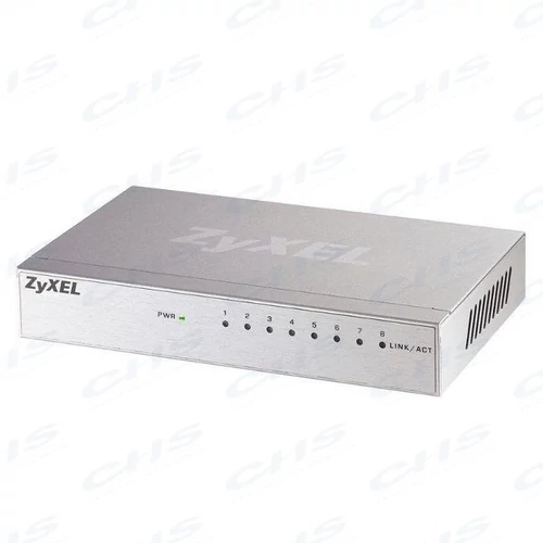 ZYXEL Switch 8x1000Mbps, Fémházas Asztali, GS-108BV5-EU0101F Zyxel