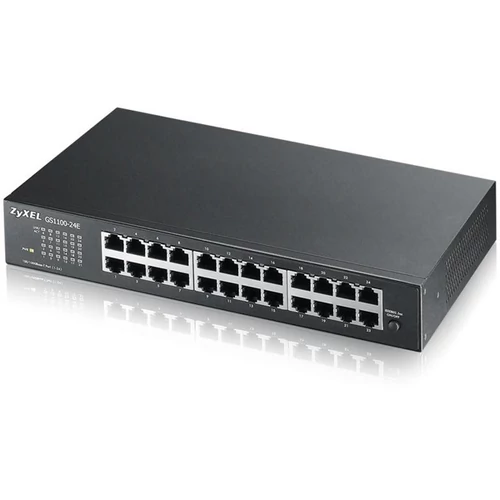 ZYXEL Switch 24x1000Mbps Fémházas Rackes, GS1100-24E-EU0104F Zyxel