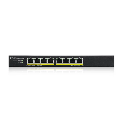 Zyxel GS1915-8EP, 8-port GbE PoE Smart hybrid mode Switch, standalone or NebulaF