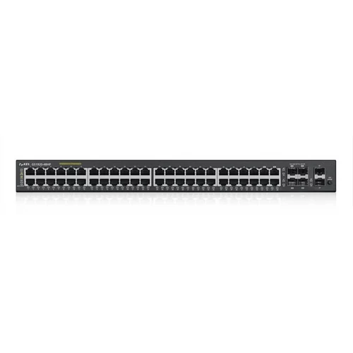 52 Port Smart Managed PoE Switch 48x Gigabit Copper PoE and 4x Gigabit dual pers