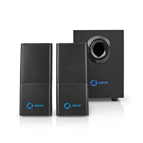 Nedis GSPR10021BK aktív gamer hangszóró 2.1, USB tápellátás, 3,5 mm jack, 30 W, Hangerőszabályozó NEDIS