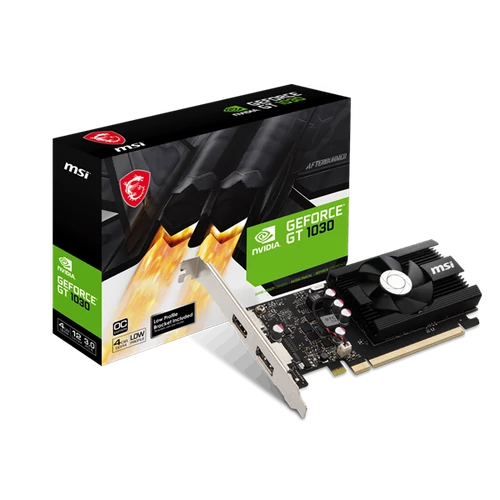 MSI Videokártya PCI-Ex16x nVIDIA GT 1030 4GH LP OC 4GB DDR4 MSI PCC