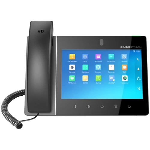 GRANDSTREAM IP Multimédiás Telefon Android rendszer, HD színes LCD Érintőképernyős POE, GXV3380 Grandstream