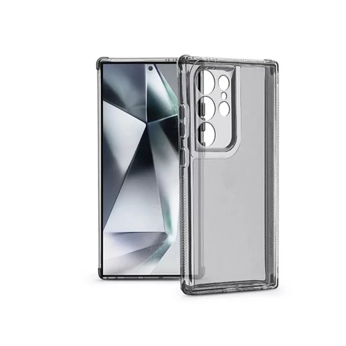 HAFFNER Matrix clear kameravédős szilikon tok S24 Ultra (füst fekete) HAFFNER