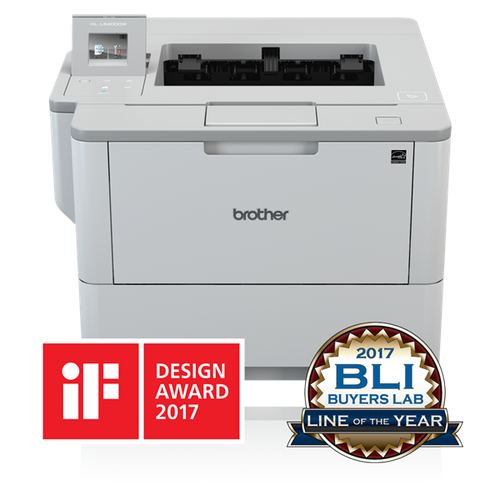 BROTHER Lézernyomtató HL-L6400DW, A4, mono, 50 lap / perc, WiFi / LAN / NFC / USB, duplex, 1200x1200dpi, 512MB