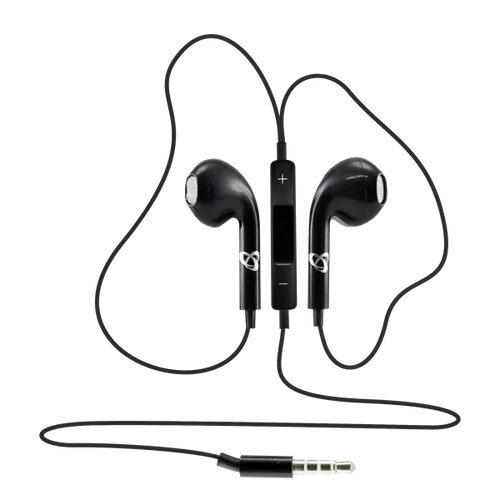 SBOX Füllhallgató, EARPHONES + MICROPHONE, Black SBOX
