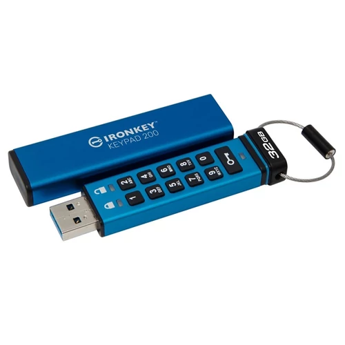 KINGSTON Pendrive 32GB, Ironkey Keypad 200 AES-256 FIPS 140-3 Lvl 3 Kingston