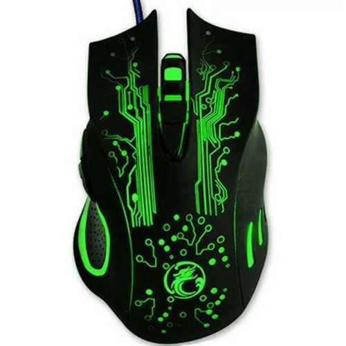 IMICE Vezetékes egér optikai, gaming X9, 3200dpi, USB, Fekete Genius