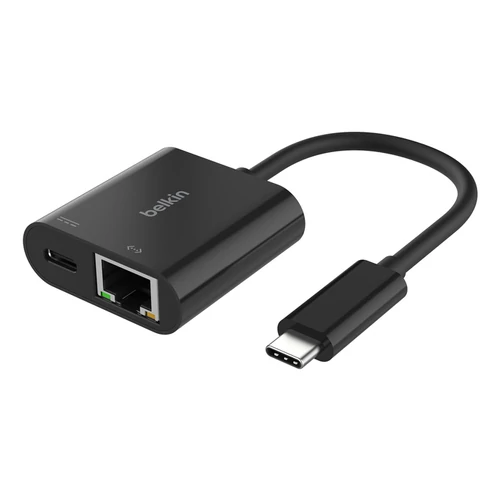 Belkin USB-C to Ethernet + Charge Adapter 100W Black
