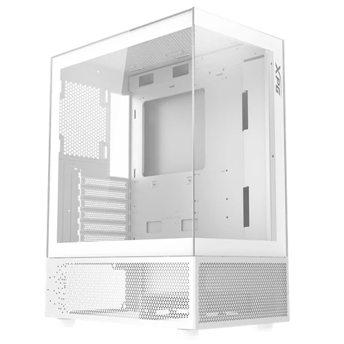 ADATA XPG Ház Midi ATX Invader X Mini, 5x120mm RGB ventilátor, Tápegység nélkül, üvegfalú, fehér ADATA