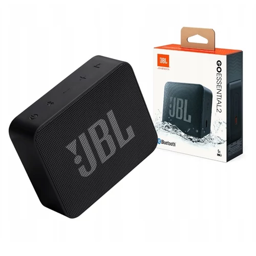 JBL Go Essential 2 horozható bluetooth hangszóró, IP 67, por és vízálló, 5 óra üzemidő, Pro Sound hangzás, Fekete JBL