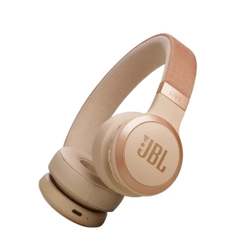 JBL Live 670NC (Vezeték nélküli over-ear NC fejhallgató), Homok JBL