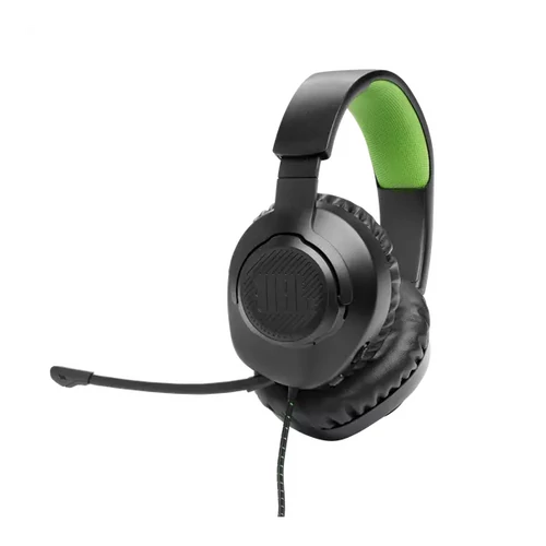 JBL Quantum 100X Console (Vezetékes, gaming fejhallgató levehető mikrofonnal), Fekete / Zöld JBL