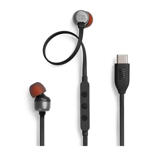 JBL Tune 310 (USB-C Vezetékes fülhallgató), Fekete JBL
