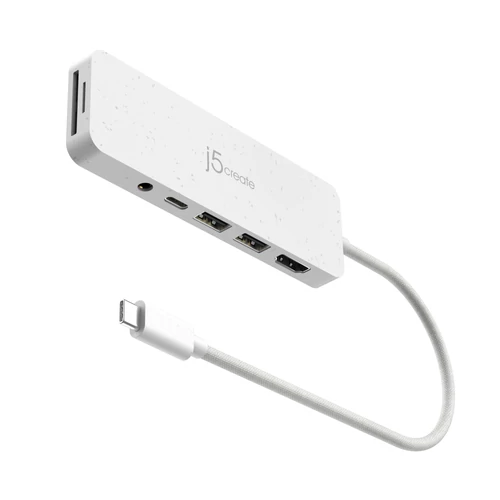 ECO-FRIENDLY USB-C MULTI-PORT HUB WITH POWER DELIVERY