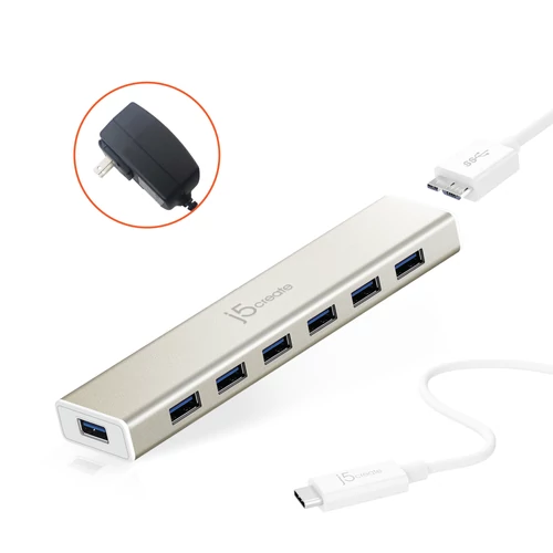 USB-C 7- PORT HUB - EU/UK 
