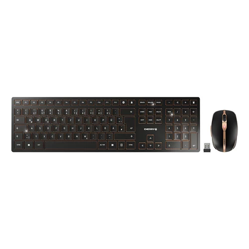 CHERRY DW 9100 SLIM KEYBOARD AND MOUSE SET BLACK-BRO