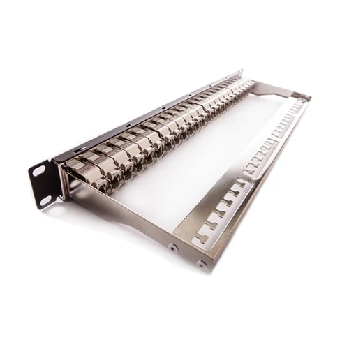 KELINE Patch Panel CAT.6A UTP 24 portos 1U Modular, Fekete KELine