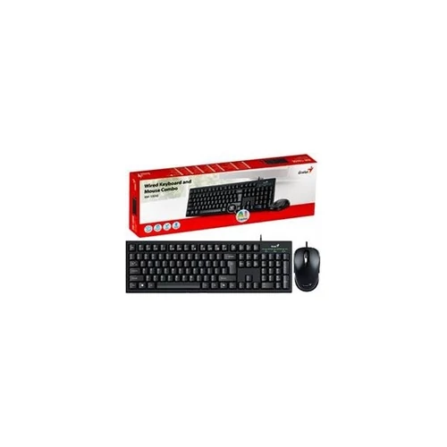 GENIUS Vezetékes Billentyűzet + egér KM-100SE USB HUN Fekete Genius