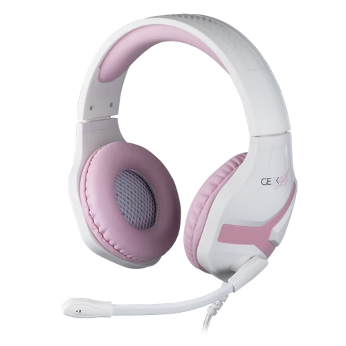 KONIX - MYTHICS PS4 "Geek Girl Crystal" Fejhallgató Vezetékes Gaming Stereo Mikrofon, Színes