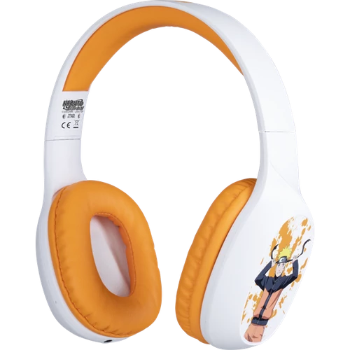 KONIX - NARUTO "Naruto" 2.0 Fejhallgató Vezeték Nélküli Bluetooth Gaming Stereo, Fehér-mintás KONIX