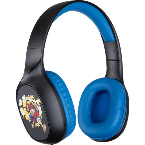 KONIX - ONE PIECE 2.0 Fejhallgató Vezeték Nélküli Bluetooth Gaming Stereo, Mikrofon, Fekete-Kék KONIX