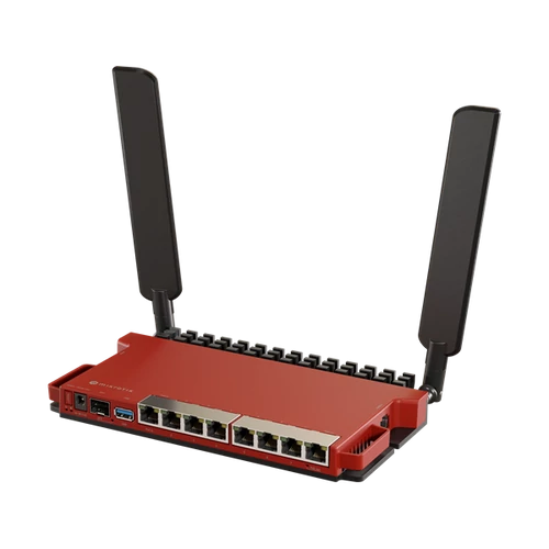 MIKROTIK Wireless Router 2,4GHz,8x1000Mbps + 1x2500Mbps SFP,  AX600, Menedzselhető, Asztali - L009UIGS-2HAXD-IN MikroTik