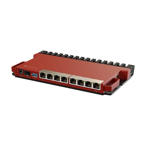 MIKROTIK Vezetékes Router 8x1000Mbps + 1x2500Mbps SFP, 1xUSB3.0,  Menedzselhető, Rackes - L009UiGS-RM MikroTik