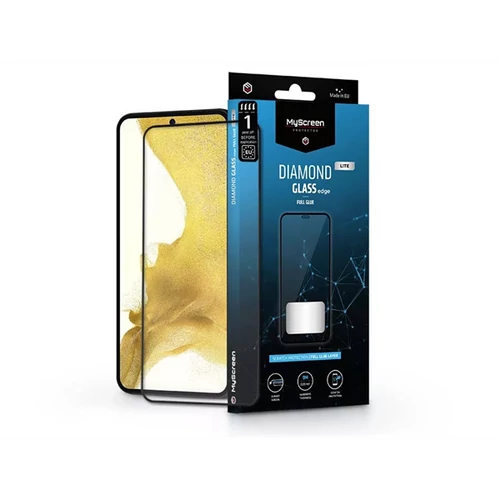 MYSCREEN PROTECTOR SAMSUNG S901B GALAXY S22 5G / GALAXY S23 EDZETT ÜVEG KÉPERNYŐVÉDŐ FÓLIA - BLACK TECH-PROTECT