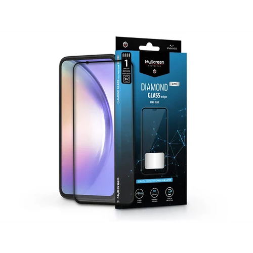 MYSCREEN PROTECTOR SAMSUNG SM-A546 GALAXY A54 5G EDZETT ÜVEG KÉPERNYŐVÉDŐ FÓLIA - BLACK TECH-PROTECT