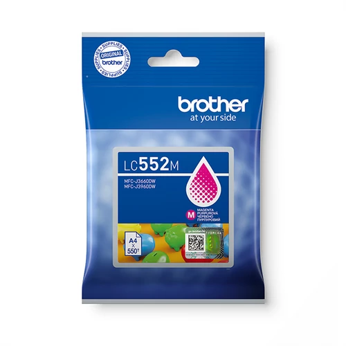 BROTHER Tintapatron LC552M - 550 oldal, Magenta Brother