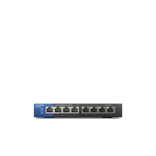 LINKSYS Switch LGS108P, 8x1000Mbps, POE+ (8-Port Business Desktop Gigabit PoE+ Switch)