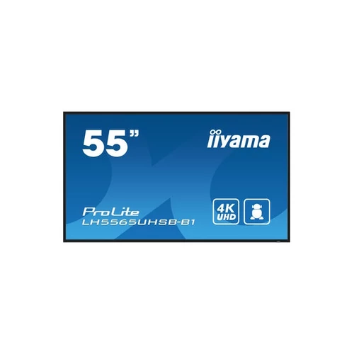 iiyama Prolite IPS 24 / 7 54,6", 3840x2160,16:9, 800cd / m2, 8ms,1200:1, HDMIx2 / DP / USBx2 / RS232C / RJ45 / IR LH5565UHSB-B1 Iiyama