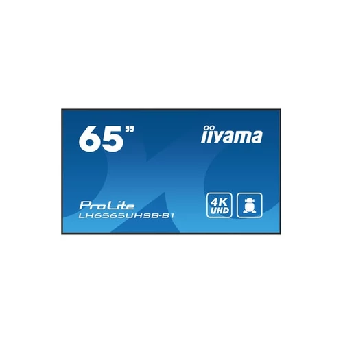 iiyama Prolite IPS 24 / 7 64,5", 3840x2160,16:9, 800cd / m2, 8ms,1200:1, HDMIx2 / DP / USBx2 / RS232C / RJ45 LH6565UHSB-B1 Iiyama
