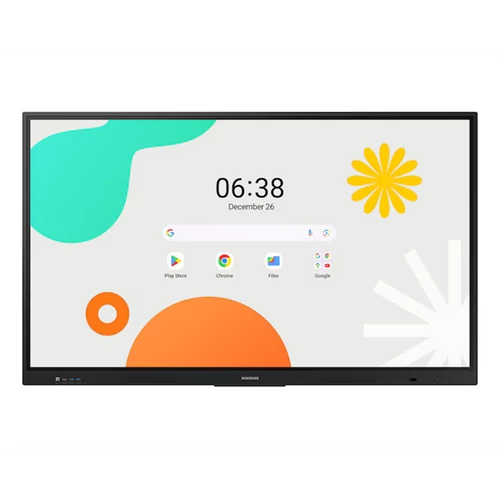 SAMSUNG 65" WAF Interaktív kijelző, 3840x2160, 12 / 7, 400 nit, 8ms, HDMI, USB, Wi-Fi SMG