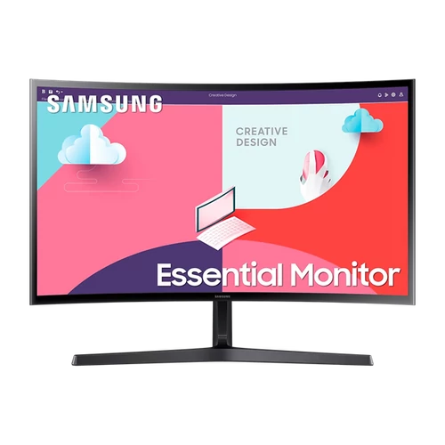 SAMSUNG Ívelt VA monitor 24" S36C, 1920x1080, 16:9, 250cd / m2, 4ms, HDMI / VGA SMG