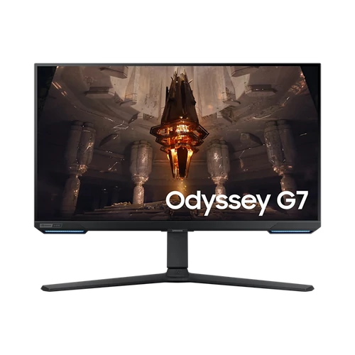 SAMSUNG Gaming 144Hz IPS monitor 28" G70B, 3840x2160, 16:9, 300cd / m2, 1ms, 2xHDMI / DP / 2xUSB / LAN / WiFi / BT, Pivot, hangszóró SMG