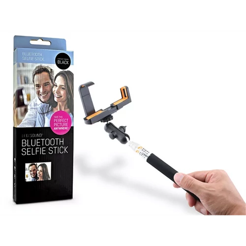 LED SOUND SELFIE HOLDER BLUETOOTHOS SZELFI BOT EXPONÁLÓ GOMBBAL - FEKETE HAFFNER