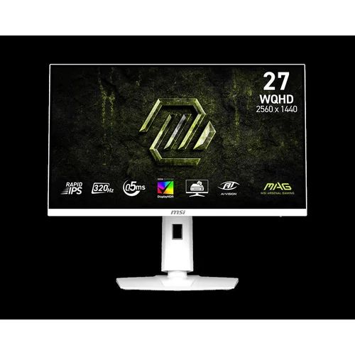 MSI MAG 274QRFW X32 - 27" WQHD IPS 320Hz monitor, fehér