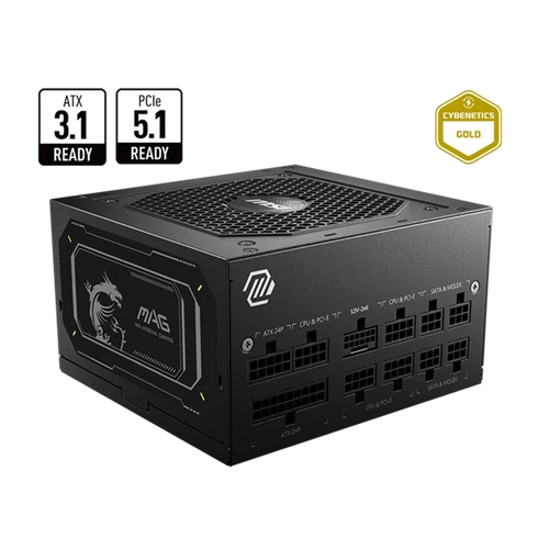 MSI Tápegység 850W 80+ Gold moduláris, Gen 5.0 V2 MSI PCC