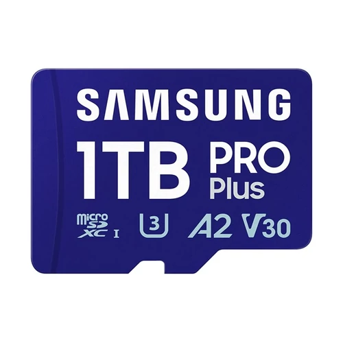 SAMSUNG Memóriakártya, PRO Plus + Reader microSDXC 1TB, CLASS 10, UHS-I, U3, V30, A2, R180 / W130 SMG