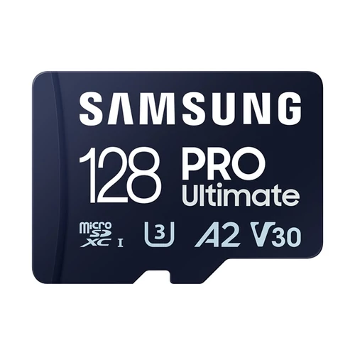 SAMSUNG Memóriakártya, PRO Ultimate with Reader 128GB, Class 10, V30, A2, Grade 3 (U3), R200 / W130, +Adapter SMG